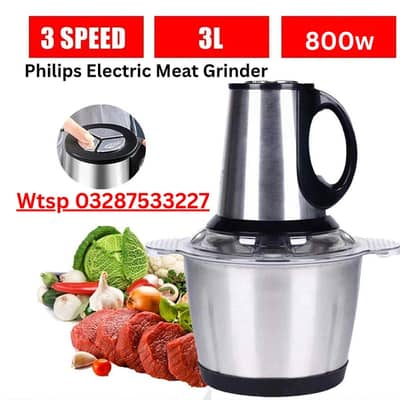 Brand New Electric Stainless Steel Meat Grinder|Food Chopper