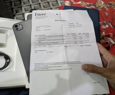 ipad pro M4 Chip  Apple Care+ active  Just Box open very rare Used