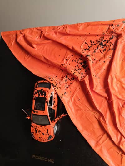 Abstract die-cast Metal Car Painting