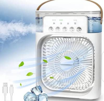 Mini Air Cooler White Portable With Handle
