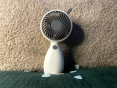 a portable fan that has Bunny design
