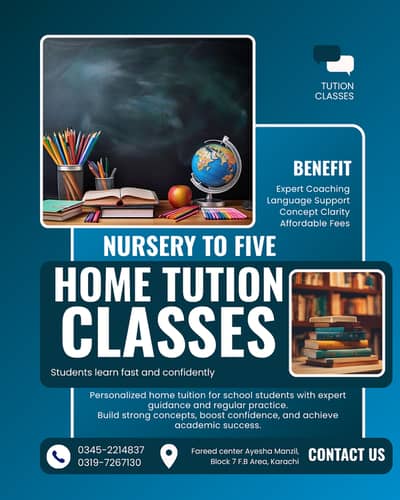Home & Online Tuition Available – Karachi (Affordable Fees)