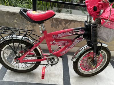 Slightly used Barbie bicycle
