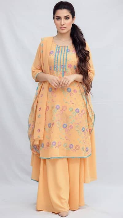 butterfly  kasftan with plazo 3 piece suit new brand