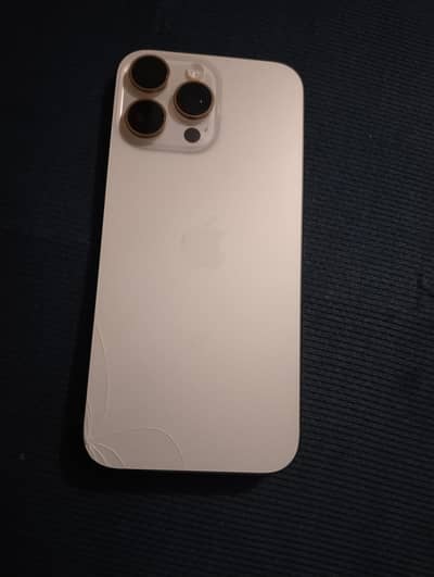 iPhone 16 Pro Max JV 256GB Desert Color Back Crack 100% Battery