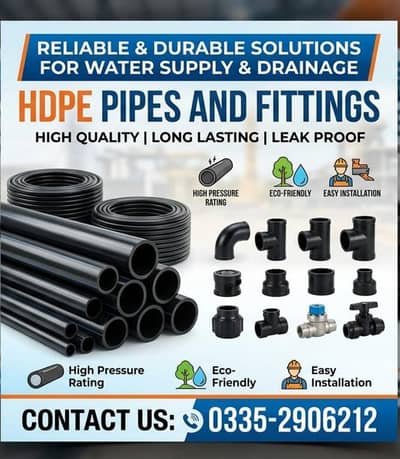 HDPE Pipes and Fittings, Agriculture Pipe, Water Pipe