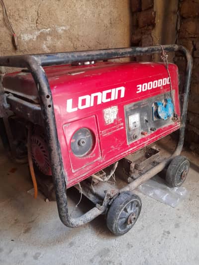 Single-phase portable gasoline generator.