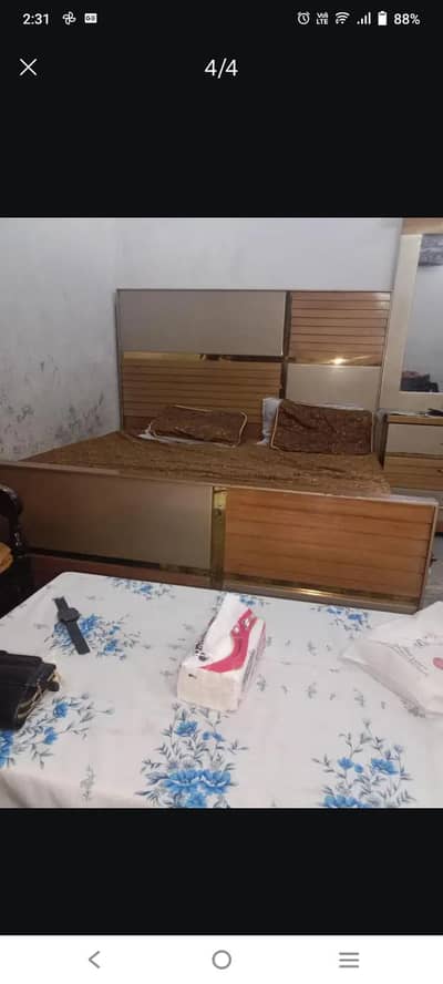 Bed set| Wooden Bed| Bedroom set| king size bed