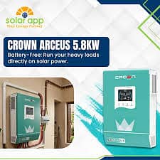 Crown, Hybrid Inverter, Arceus 5.8KW, IP21