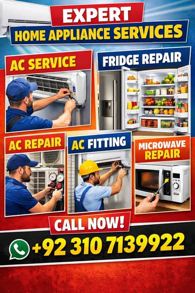 AC Service | Fridge Repair | AC Repair | AC Fitting | Microwave Repai