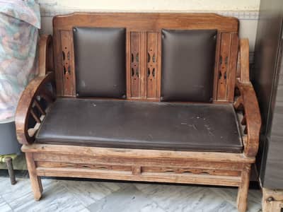 sofa set wood made with tahli wood