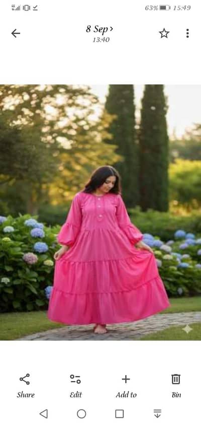 3 layyer heavy frock with pajama 3 piece suit new brand