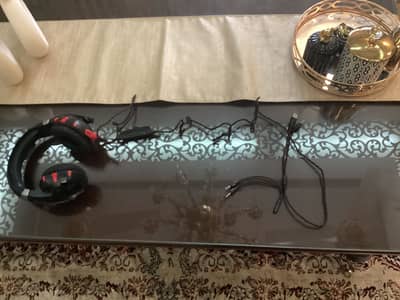 Runmus gaming headset red colour