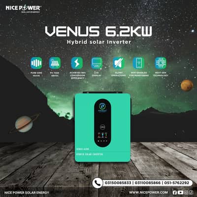 PRIMAX VENUS 6200 Hybrid Solar Inverter Dual Output 6.2KW 48V MPPT