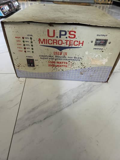 micro tech 1500watt  ups quick sale