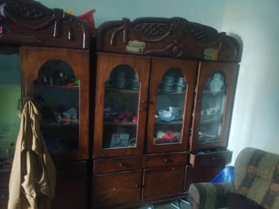 Show case and dressing table for sale