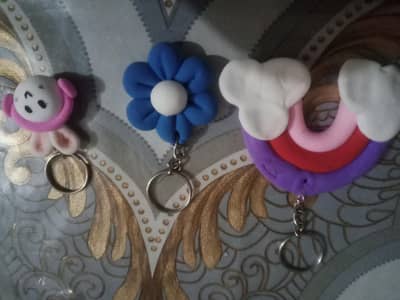 # diy clay keychain #