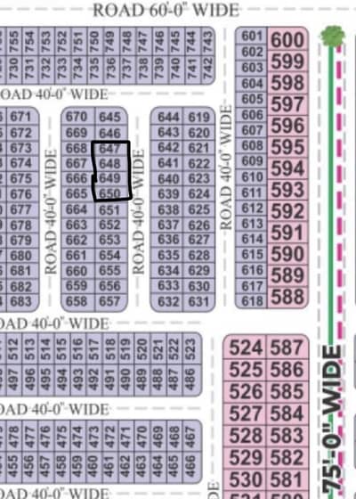 G Block(649) 5 Marla Plot For Sale