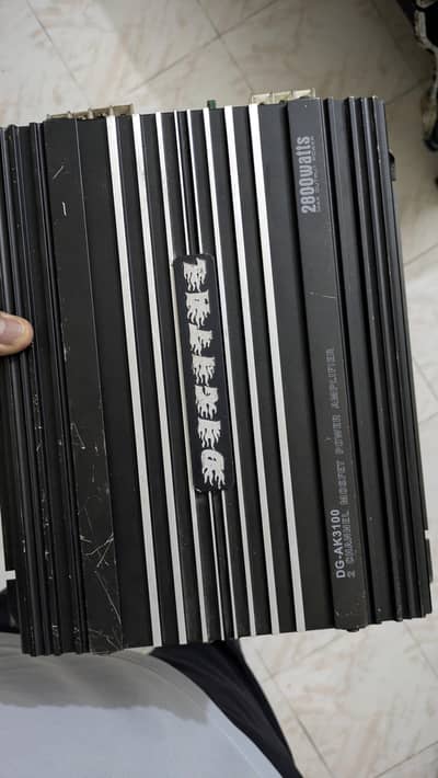 2 channel amplifier + subwoofer