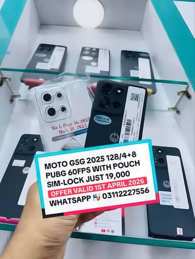 Motorola Moto G5G (2025) 5G 128/64 12Gb Ram Original Usa Water Pack