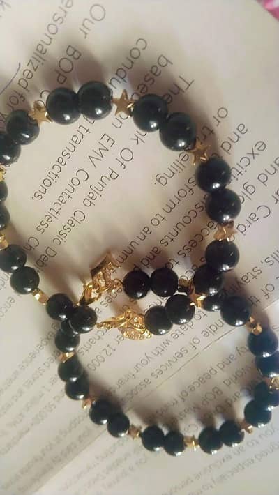 black charm bracelet
