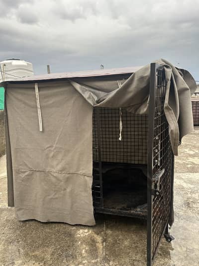 Dog Cage for Sale – Strong Build with Tarpal Cover