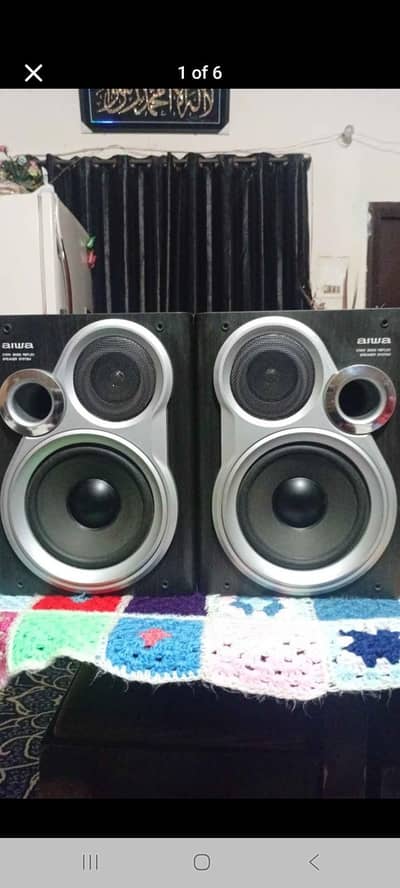aiwa bookshelf speakers 7 inch