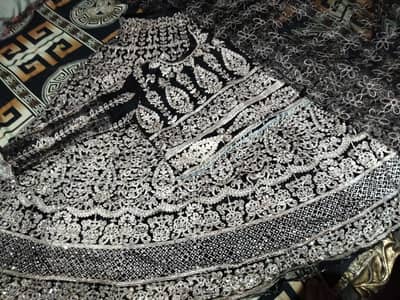 black & golden lehenga