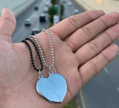 beautiful gift for couple  heart necklaces set