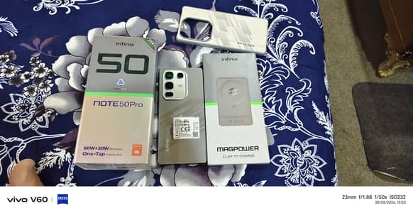 Infinix Note 50 pro. . . ful box with power Bank