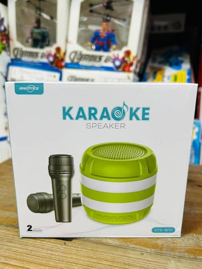 karaoke speaker with 2 mics