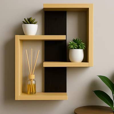 modern wooden  shelf
