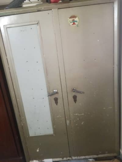 2 Door Steel Almari – Strong & Durable – Good Condition