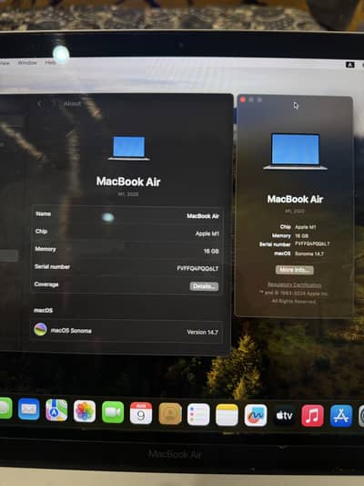MacBook Air M1 Chip 2020 16GB 512SSD