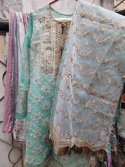 Organza 3 peice suit