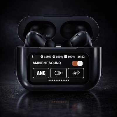 Smart Wireless Earbuds with Active Noise Cancelling & LED Display Case