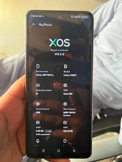 Infinix Hot 40 pro   8+8  256 GB Storage