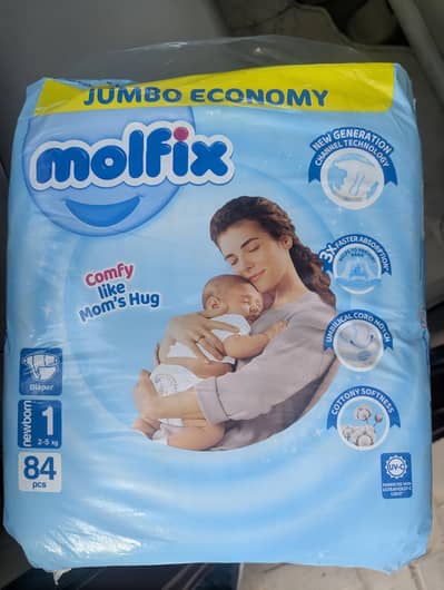 Molfix Pampers Jumbo Pack New born 1 no