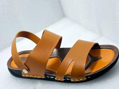 Men's Mustard Synthetic Leather Casual Sandals