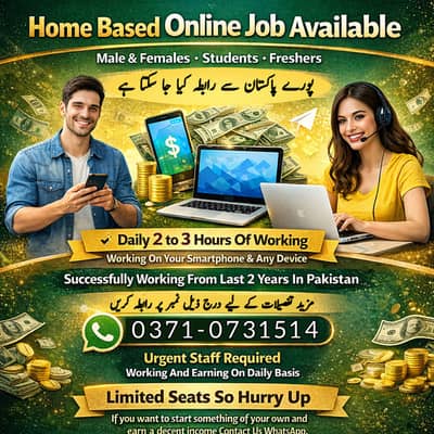 Online Job / part time Job / Data Entry / Typing job / Assignment Job
