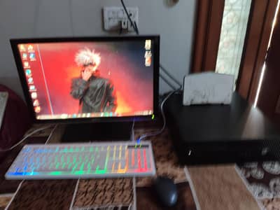 Comple light gaming pc with lcd keyboard and mouse in built speaker
