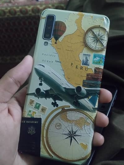 Samsung A7 2018 4/128 with box Set All ok(0334-6788060)