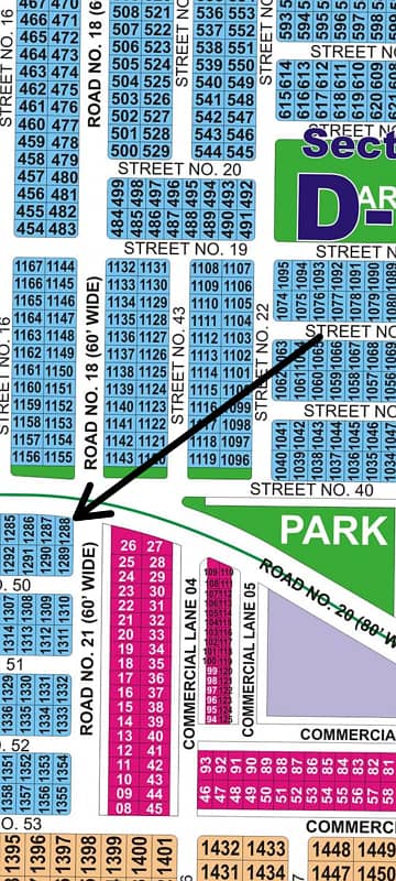 10 Marla, 60 & 80 Feet Road Corner Plot for Sale