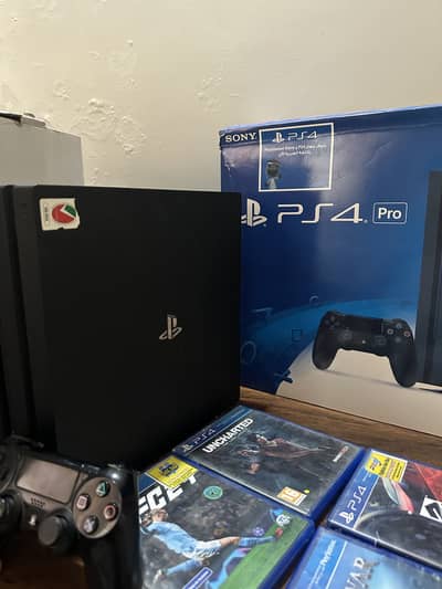 PS4 PRO | 1 TB | With Box and Controller | + Games Included