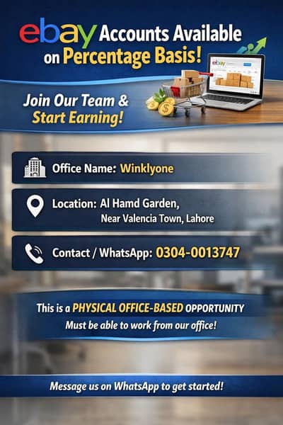 Ebay experts required