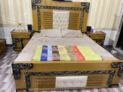 Bed and dressing table