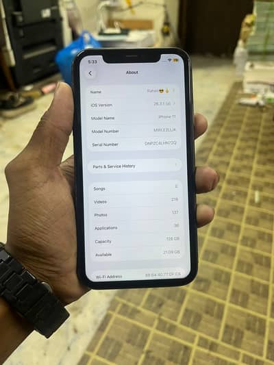 Iphone 11 jv phone all okay condition black color