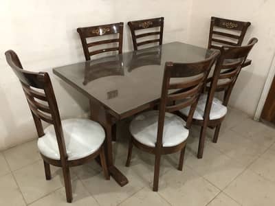 Dining Table with 6 chairs.