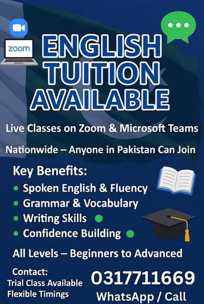 English Tuition Available- Primary Secondary Classes
