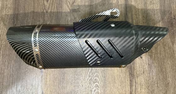 Exhaust akrapovic carbon fiber premium motorcycle